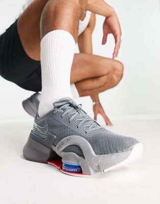Nike Training Air Zoom SuperRep 3 sneakers in cool gray