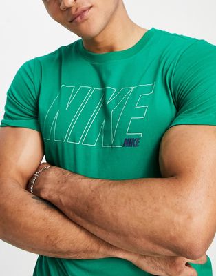 Nike Training Dri-FIT 6/1 Pack logo T-shirt in green