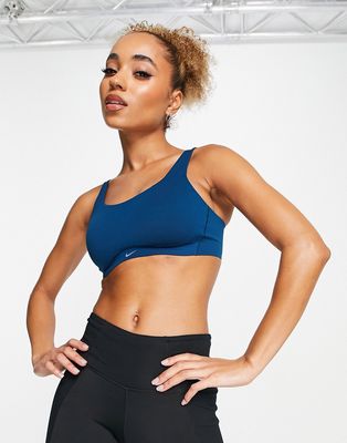 Nike Training Dri-FIT Alate bra in blue