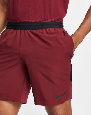 Nike Training Dri-FIT Flex Short in burgundy-Purple