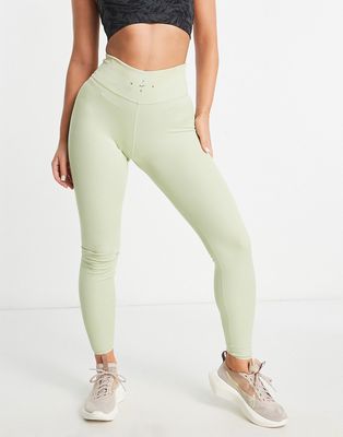 Nike Training Dri-FIT One Luxe 7/8 leggings in dusty green