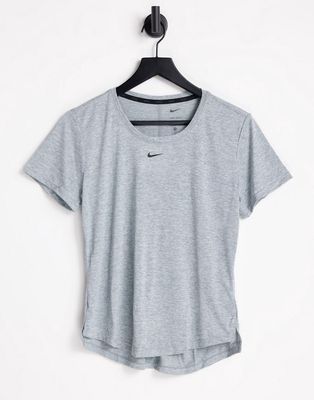 Nike Training Dri-FIT One T-shirt in gray heather