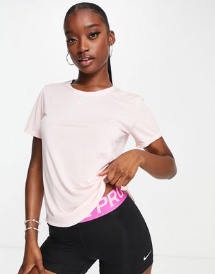 Nike Training Dri-FIT One T-shirt in pink