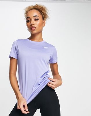 Nike Training Dri-FIT short sleeve t-shirt in lilac-Purple