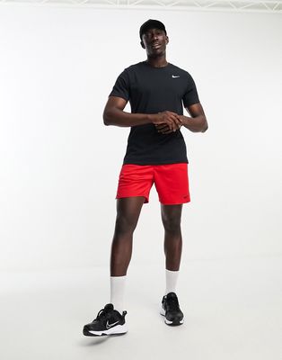 Nike Training Dri-FIT Solid t-shirt in black-Green