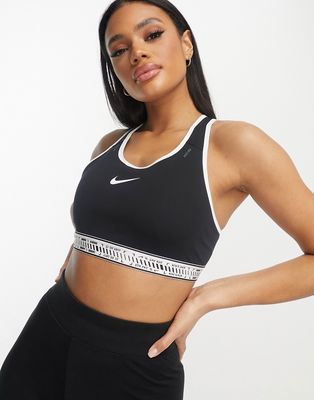 Nike Training Dri-FIT swoosh bra in black
