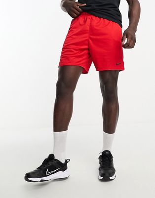 Nike Training Dri-FIT Totality 7-inch shorts in red