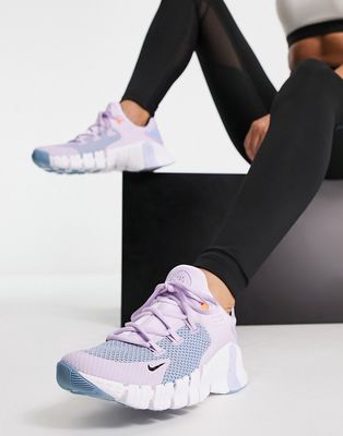 Nike Training Free Metcon 4 sneakers in doll-Purple