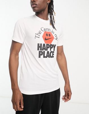 Nike Training Happy Place T-shirt in white
