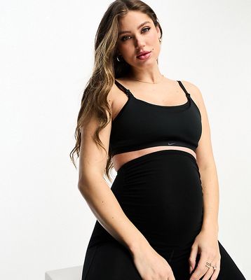 Nike Training Maternity Alate Dri-FIT sports bra in black