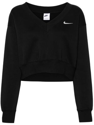 Nike V-neck cropped sweatshirt - Black