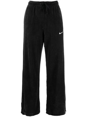 Nike velour wide-leg trousers - Black