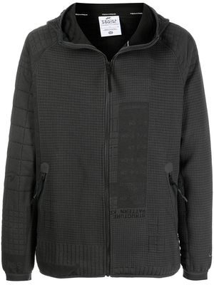 Nike waffle-effect zip-up hoodie - Grey