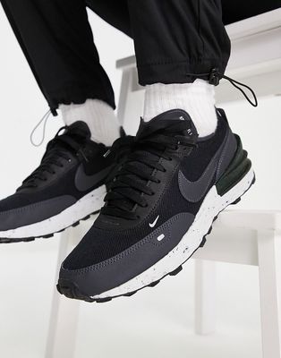 Nike Waffle One Crater sneakers in black