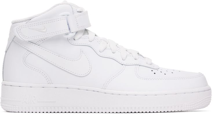 Nike White Air Force 1 '07 Mid Sneakers