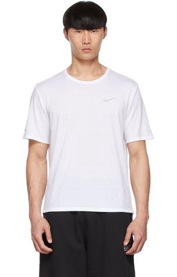 Nike White Dri-FIT Miler T-Shirt