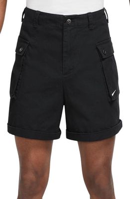 Nike Woven P44 Cargo Shorts in Black/White