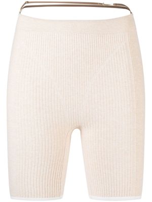 Nike x Jacquemus ribbed-knit shorts - Neutrals