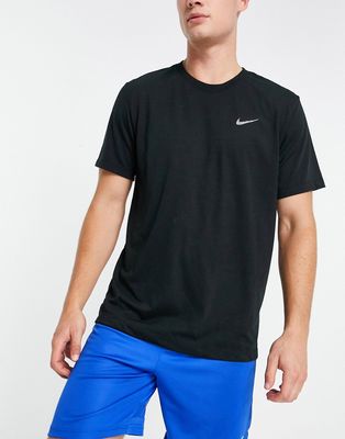 Nike Yoga Dri-FIT Mini Swoosh T-shirt in black
