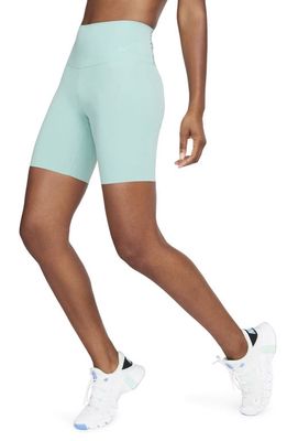 Nike Zenvy Gentle Support High Waist Bike Shorts in Mineral/Black