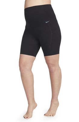 Nike Zenvy Maternity Bike Shorts in Black