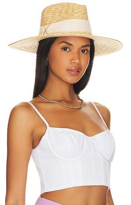 Nikki Beach Zoey Hat in Neutral.