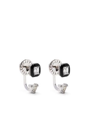 Nikos Koulis 18kt white gold diamond drop earrings - Silver