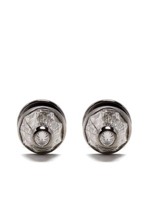 Nikos Koulis 18kt white gold Energy diamond stud earrings - Silver