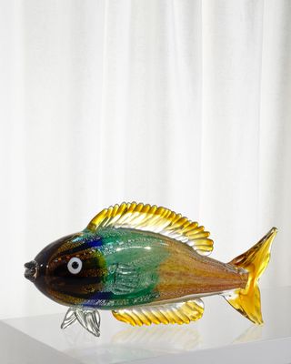 Nile Fish Art Glass Figurine - 16" x 6" x 8"