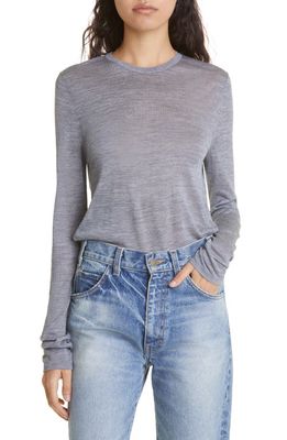 Nili Lotan Candice Silk Sweater in Grey Melange