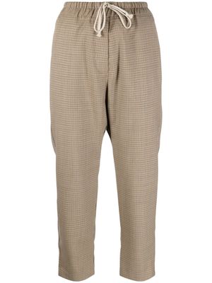 Nili Lotan check-pattern cropped trousers - Neutrals