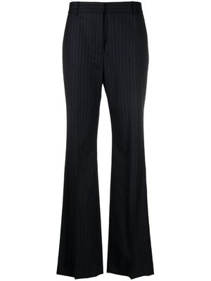 Nili Lotan Corette pinstripe-pattern bootcut trousers - Blue