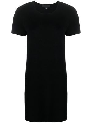 Nili Lotan crew-neck knitted mini dress - Black