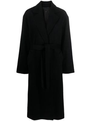 Nili Lotan Fabien belted wrap maxi coat - Black