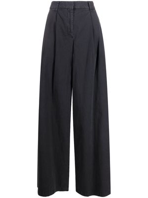 Nili Lotan high-waist wide-leg trousers - Grey