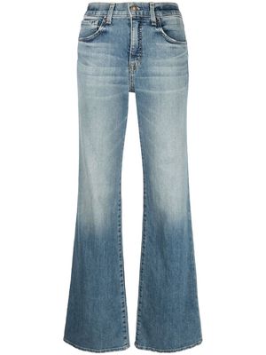 Nili Lotan high-waisted flared-leg jeans - Blue