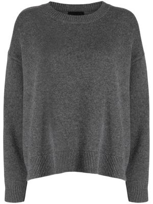 Nili Lotan logo intarsia-knit cashmere jumper - Grey