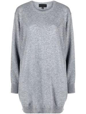Nili Lotan long-sleeve cashmere dress - Grey