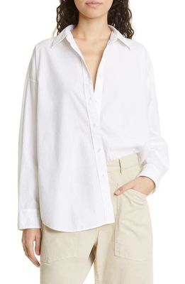 Nili Lotan Mael Oversize Shirt in White