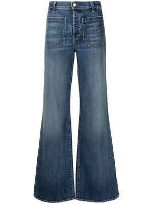 Nili Lotan mid-rise wide-leg trousers - Blue