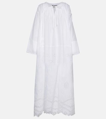 Nili Lotan Nelya embroidered cotton maxi dress