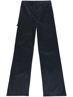 Nili Lotan Quentin wide-leg cotton trousers - Blue