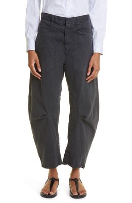 Nili Lotan Shon Stretch Cotton Pants in Carbon