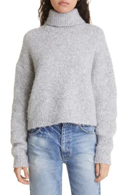 Nili Lotan Sierra Turtleneck Sweater in Light Grey Melange