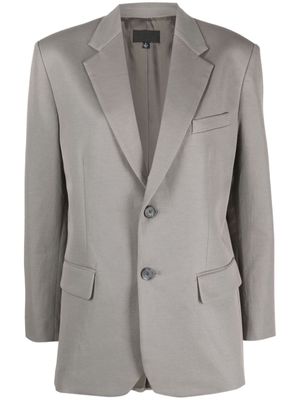 Nili Lotan single-breasted cotton-blend blazer - Grey
