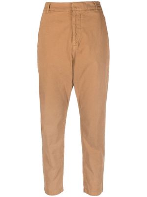 Nili Lotan slim-cut high-waist trousers - Brown