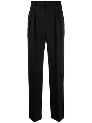 Nili Lotan virgin wool pleated trousers - Black