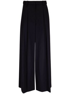 Nili Lotan wide-leg high-waisted trousers - Black