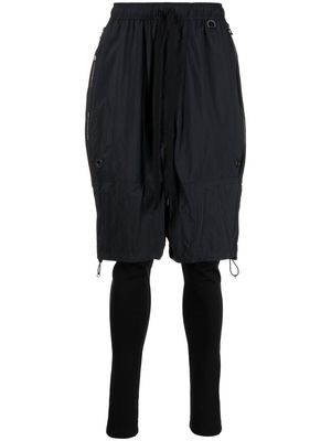 NILøS layered straight-leg trousers - Black