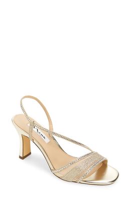 Nina Abbi Slingback Sandal in Soft Platino 